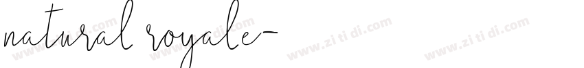 natural royale字体转换